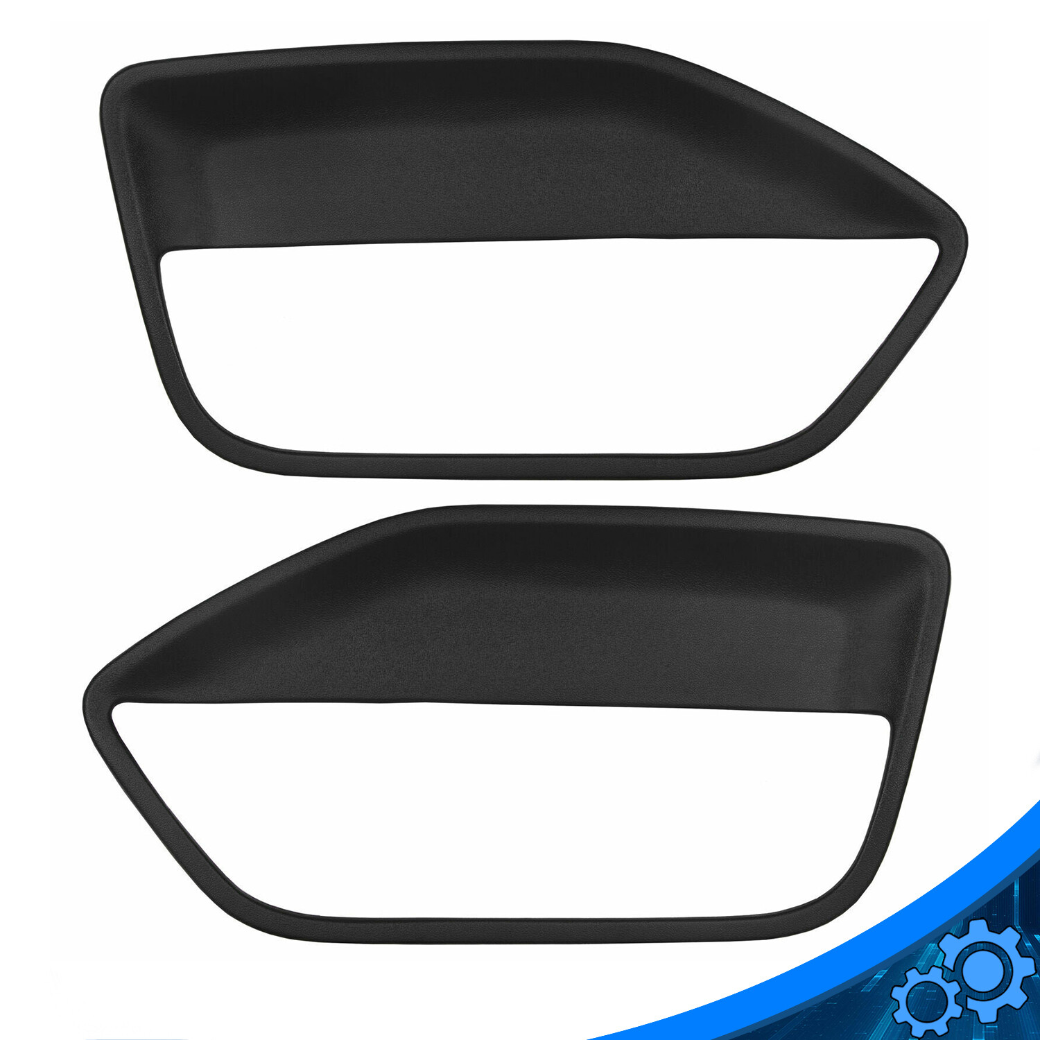 For 2005-2009 Ford Mustang Pair Interior Door Panel Insert Hard Cover Black