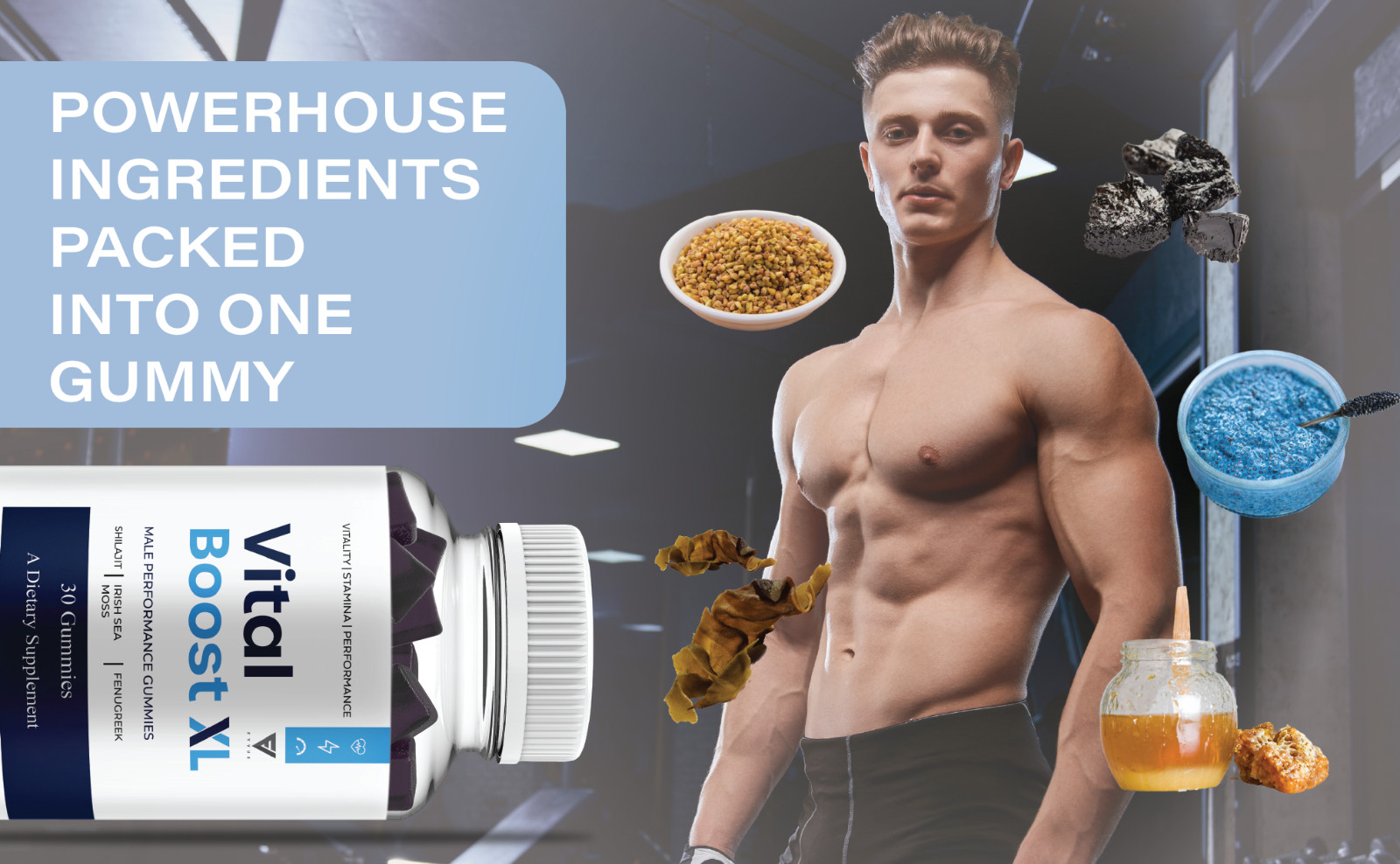 Vital Boost XL Performance Supplement, VitalBoost XL (30 Gummies)