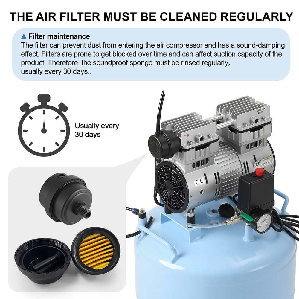 Dental Unit Chair Computer Control /Delivery Unit Adjustable/Air Compressor 40L