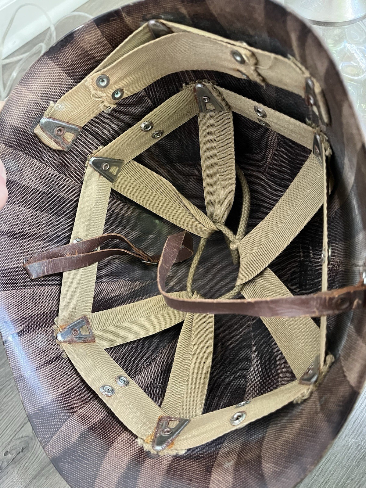 Vietnam Era ARVN Ranger M1 Helmet Complete WW2 w/Liner Dated 1968 Rare