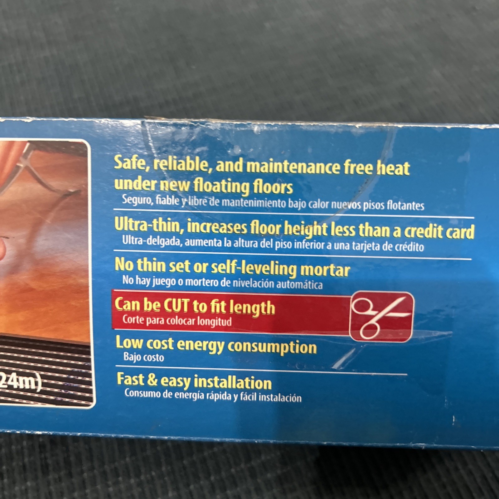 Quiet Warmth Radiant Heat Film For Floating Floors 18” X 5ft BRAND NEW Open Box