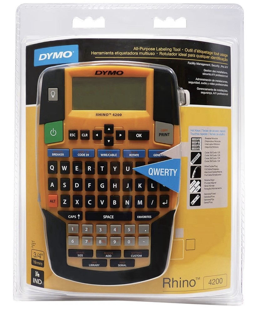 Dymo Rhino 4200 Label Thermal Printer with QWERTY Keyboard