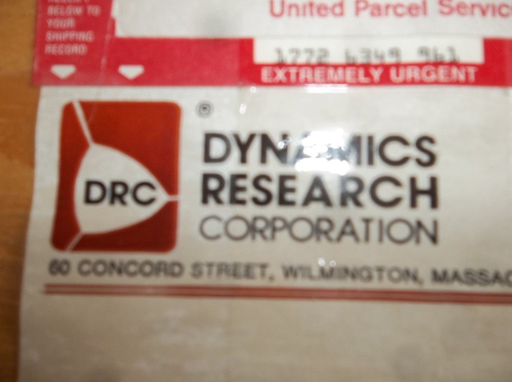 DYNAMICS RESEARCH CORP 81X3236 LINEAR MOTOR