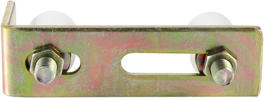 Slide Gate Guide Roller with L Post Bracket Nylon Dual Rollers for Sliding Gates