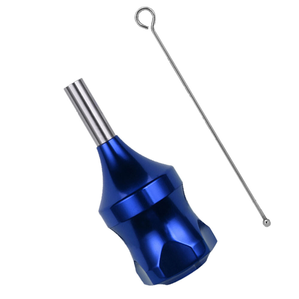 Dark Blue 30mm Tattoo Zinc Alloy Cartridge Grip With 78mm Needle Plunger US