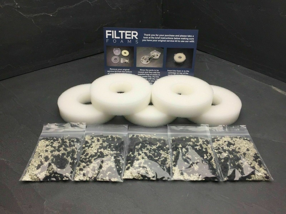 5 COMPATIBLE WITH BIORB FILTER SERVICE KIT REFILL REPLACEMENT FOR BIO ORBS MEDIA