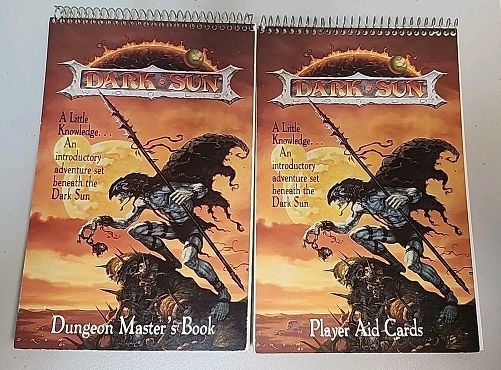 Advanced Dungeons and Dragons 2nd Edition Dark Sun Boxed Set (Incomplete)