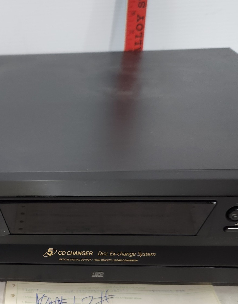 Sony CDP-C365 5-Disc CD Changer Player Compact Disc Stereo TESTED NO Remote