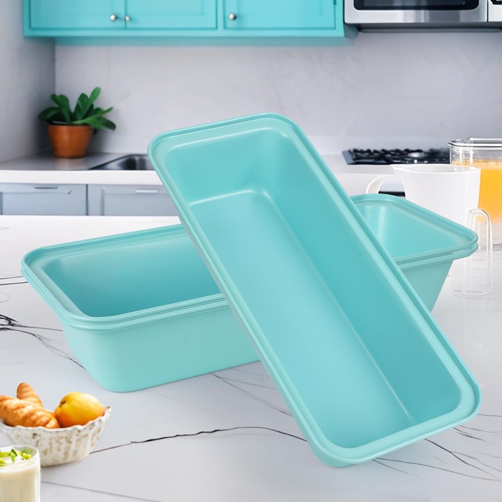 Proigtz 3-Pack 13x5inch Nonstick Loaf Pan, Stackable Long Bread Pan, Advanced...