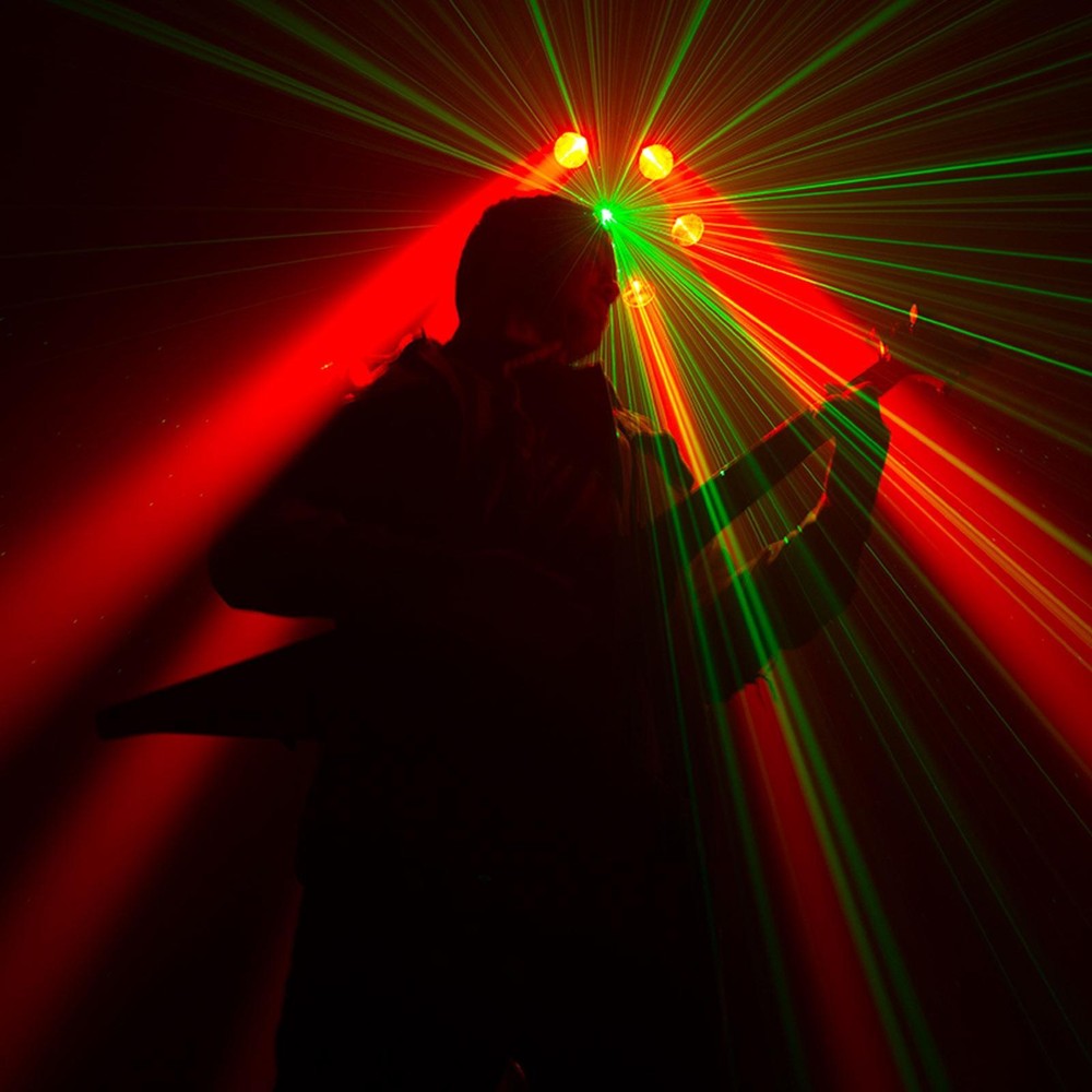 Chauvet DJ Helicopter Q6 Rotating Multi-Effect Light + Cables