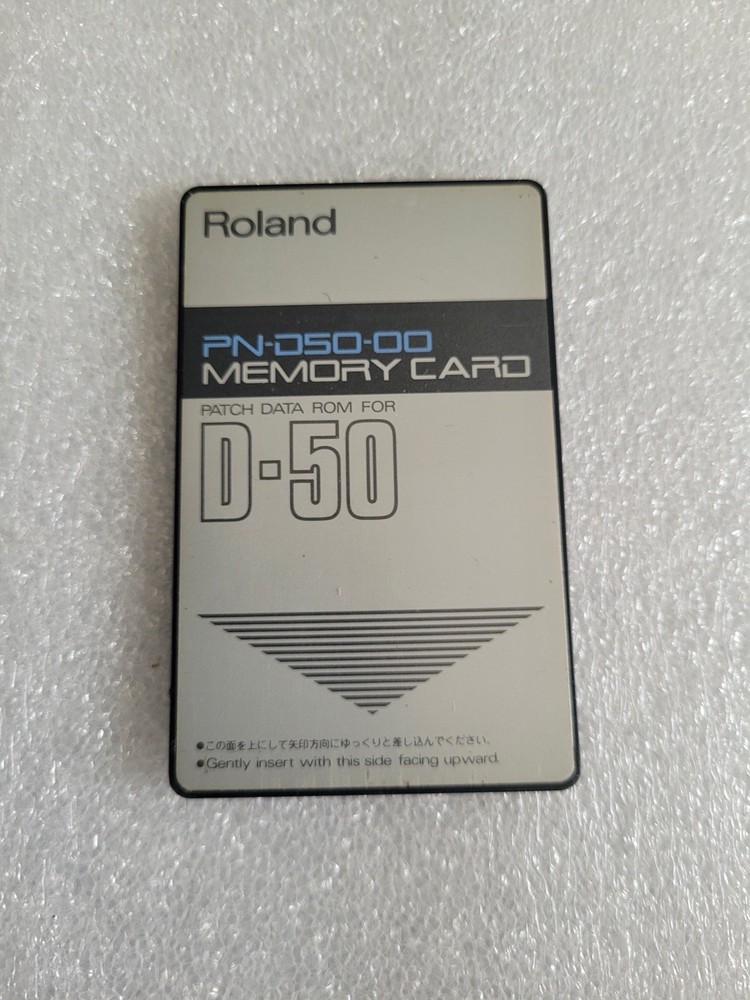 Roland PN-D50-00 Memory Card Patch Data Rom For D-50- Good Condition