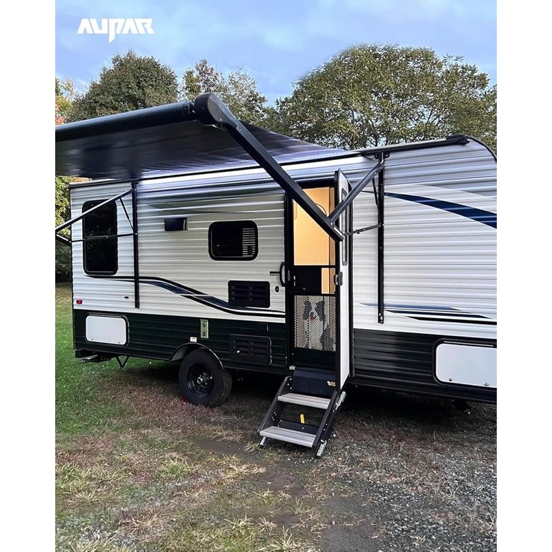 RV Entry Door Screen Protector Adjustable Durable Easy Install Dog Proof Barrier