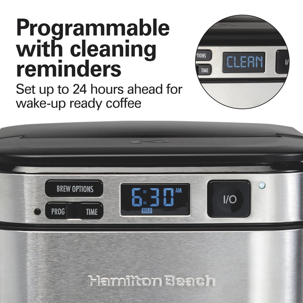 Home Coffee Lovers Drip Maker - Hamilton Beach 12 Cup Programmable 46310