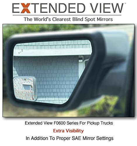 NXTGEN Custom Blind Spot Mirrors - Extended View (2 Pack) Compatible With 4th