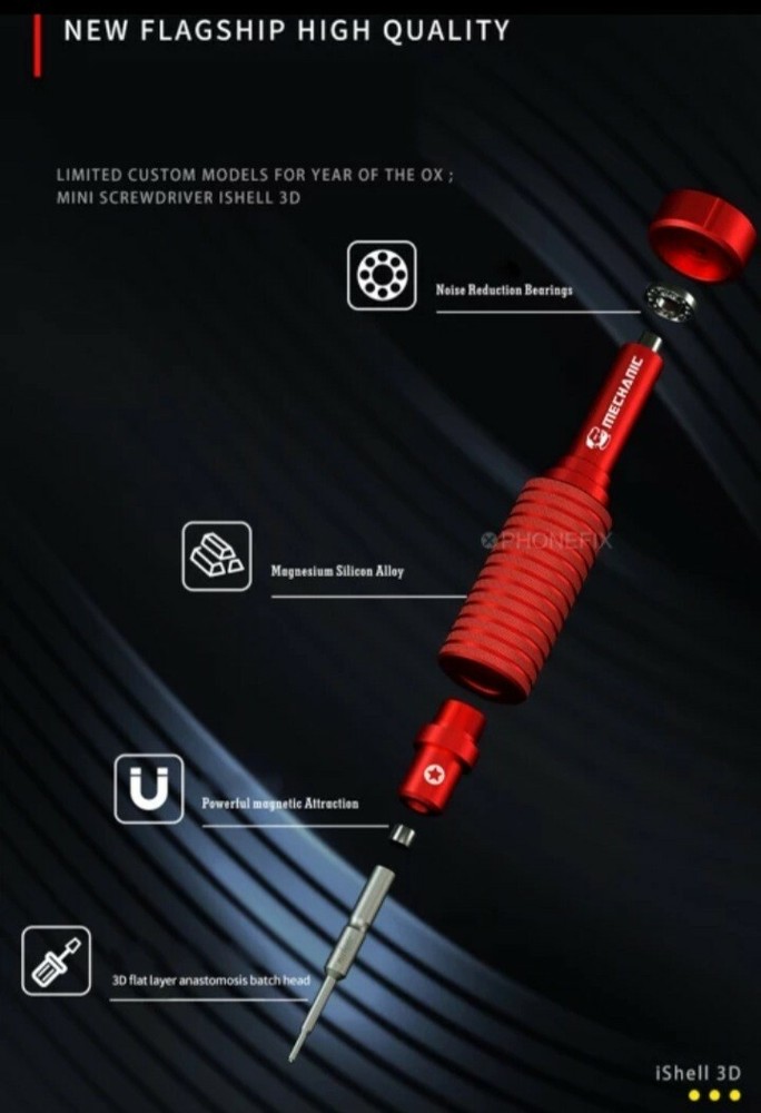 iShell 3D Mortar Mini, TORQUE Precision Screwdriver 6 In 1 FULL SET