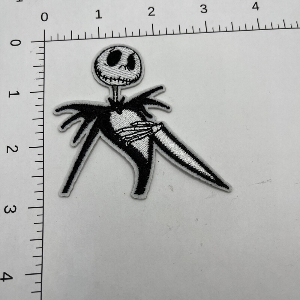 Jack Skellington Nightmare Before Christmas Iron-on Embroidered Patch #36