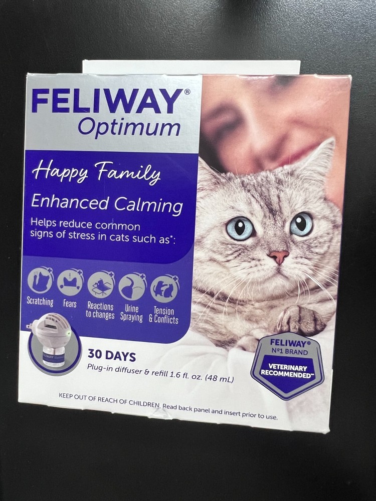 Feliway Optimum Cat Calming Pheromone Diffuser 30 Day Kit EXP 2026 3105