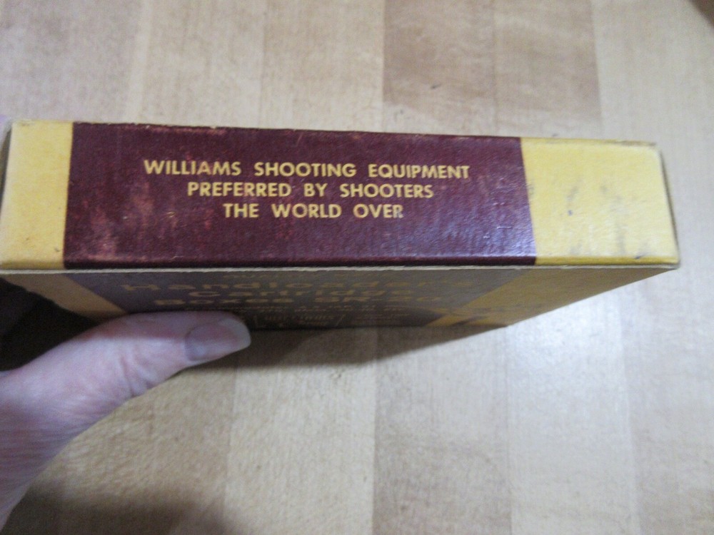 Empty Ammo Box Williams SR-20 Handloaders Cartridge Box with insert (w17) # 92