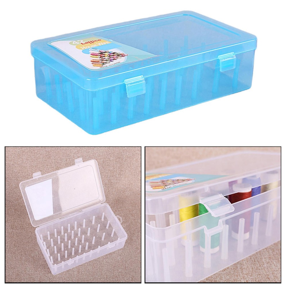 Sewing Thread Storage Box Craft Organiser Case Dustproof