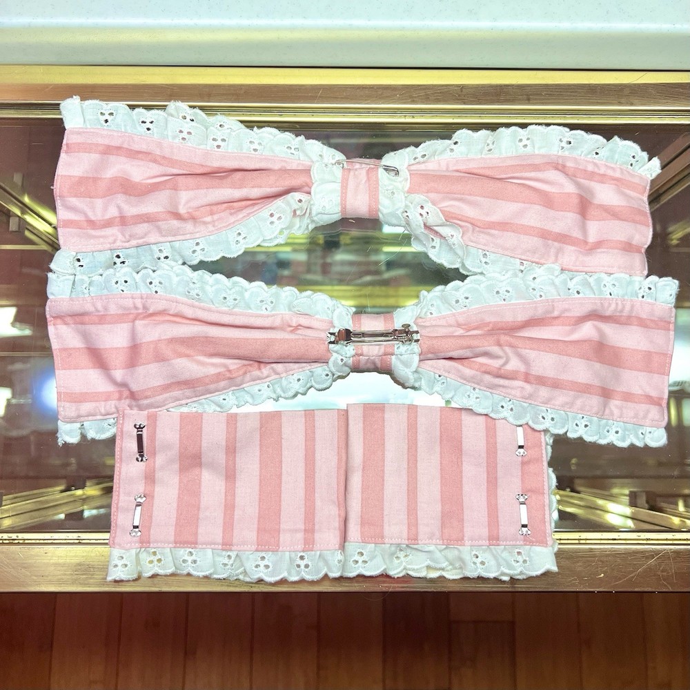 Handmade Headbow, Back Bow, and Cuff set