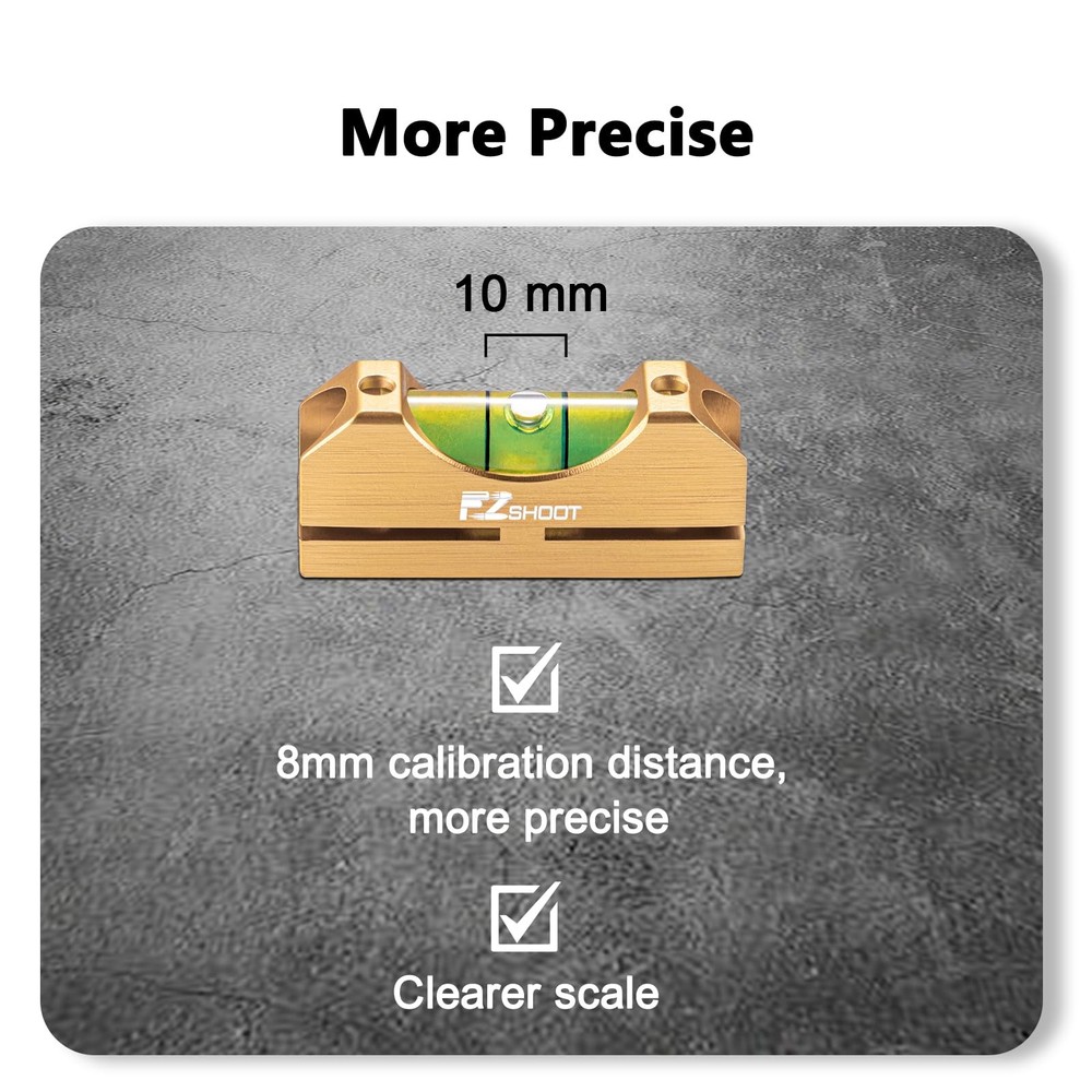 EZshoot Scope Leveling Kit with High-precision Bubble System Gold