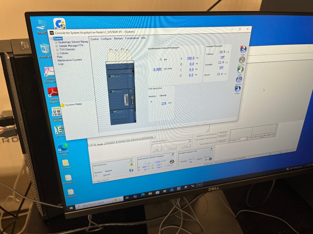 Waters Acquity H-Class UPLC System w/ TUV Detector + Computer #18166
