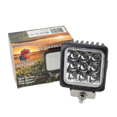 LED Work Light - 27W Sprayer Square Blue Spot Beam