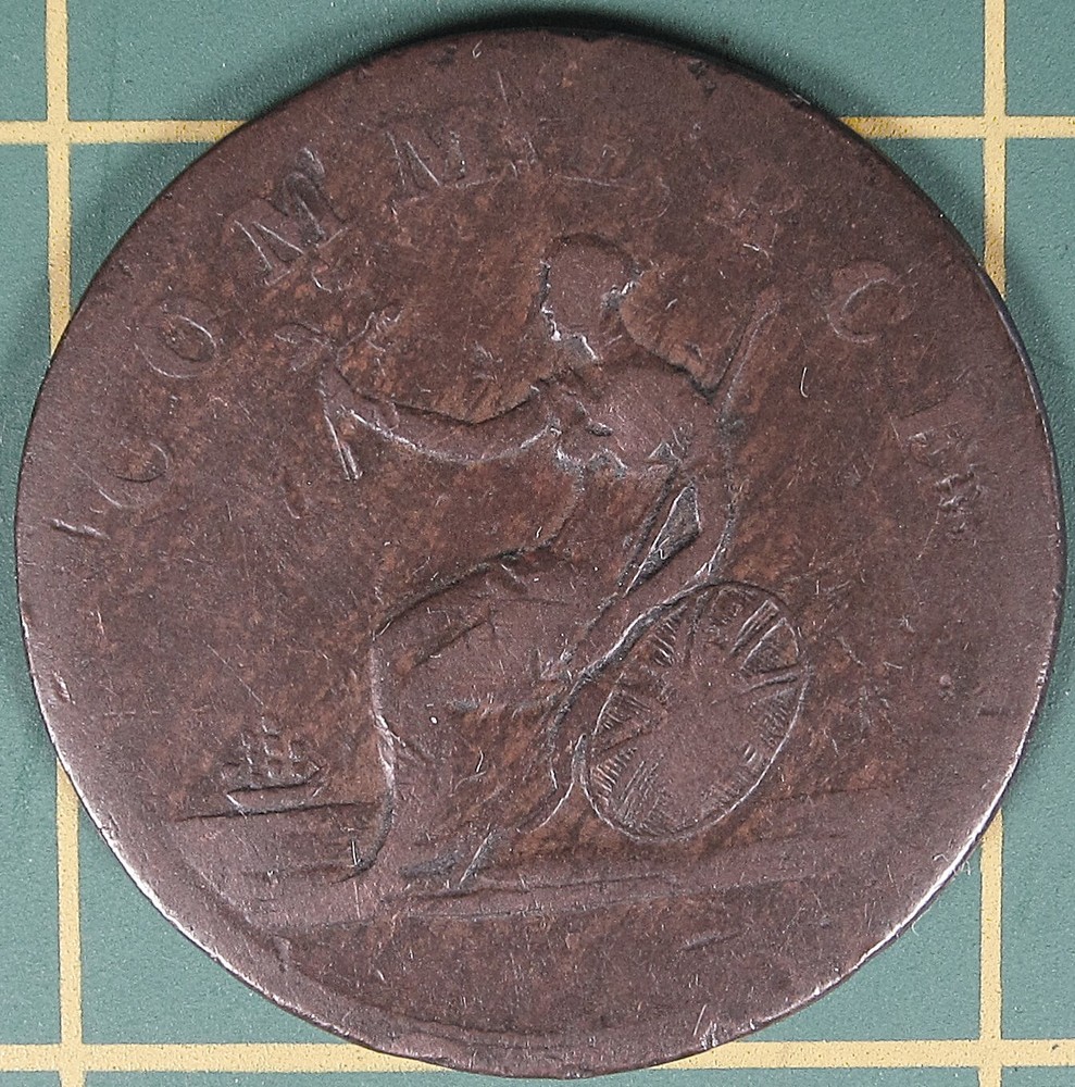 1813 Wellington halfpenny token WE-7