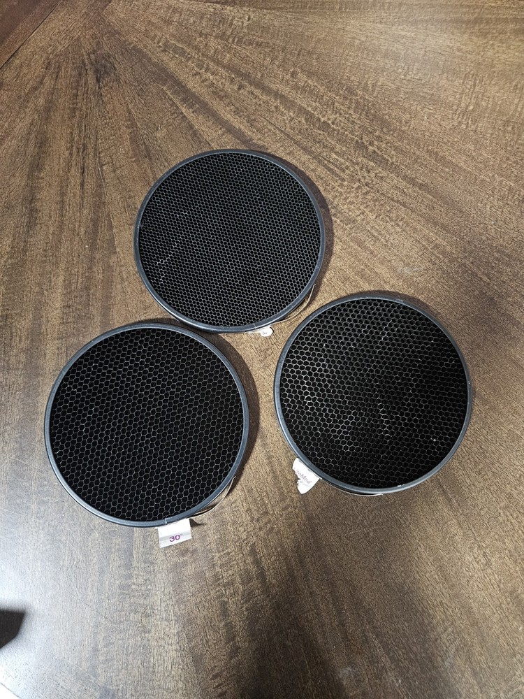 3 Honeycomb Grids For Flash Reflectors