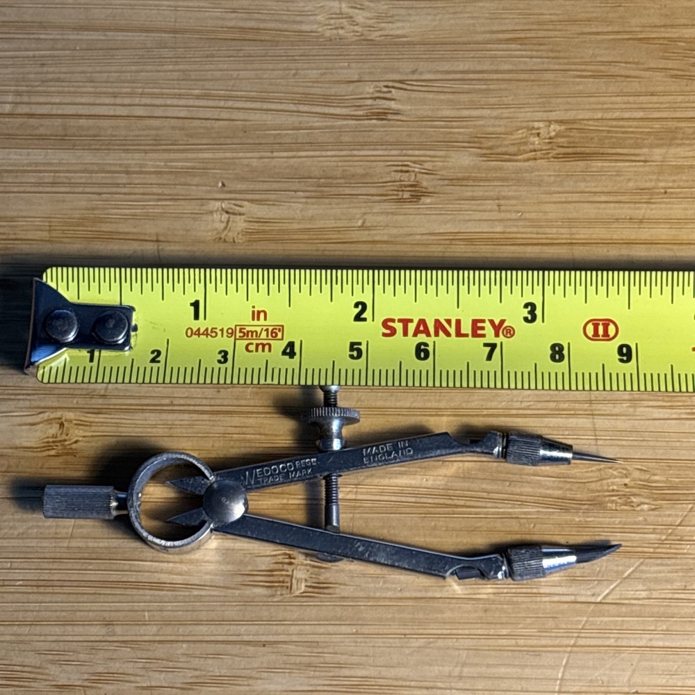 Vintage Wedoco 464 Engineering Precision Drawing Compass (Part Set) Technical