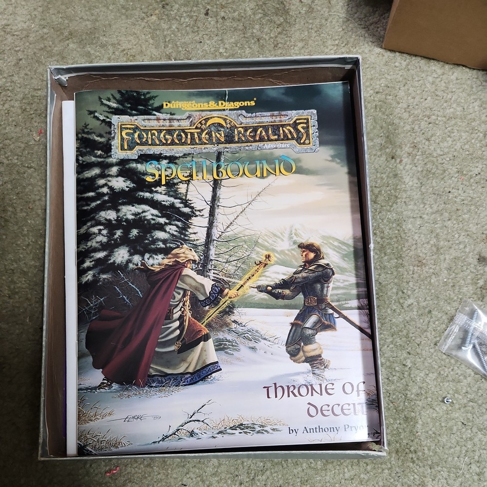 AD&D Forgotten Realms Spellbound Box Set Incomplete