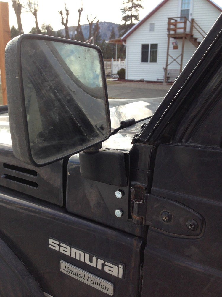 Doorless Mirror Brackets for Suzuki Samurai