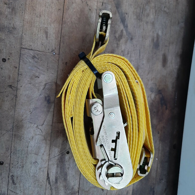 2" x 12ft E Track Ratchet Strap
