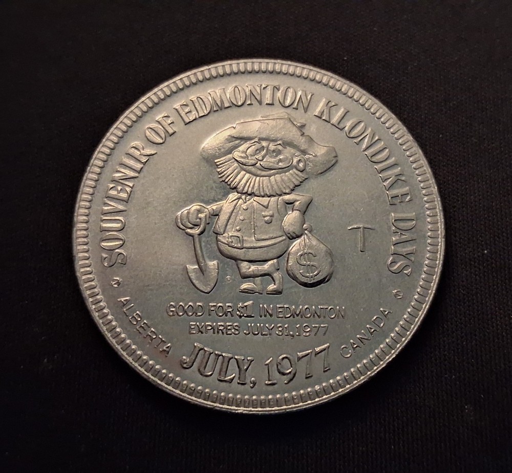 1977 Edmonton, AB Klondike Days Trade Dollar