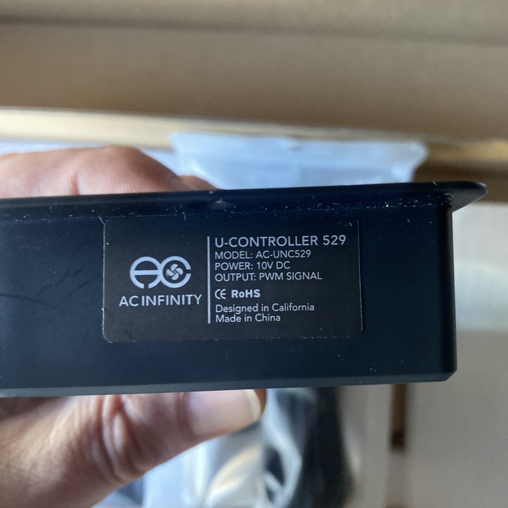 New AC Infinity Cloudline S12 AI-CLT12 Inline Fan System w/Controller AC-UNC529