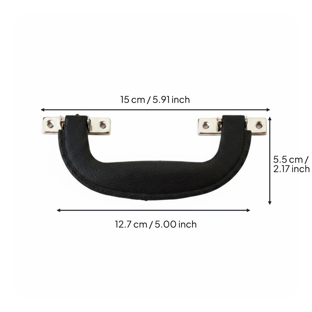 Black Case Pull Handle Heavy Duty Plastic Luggage Handle for DIYers