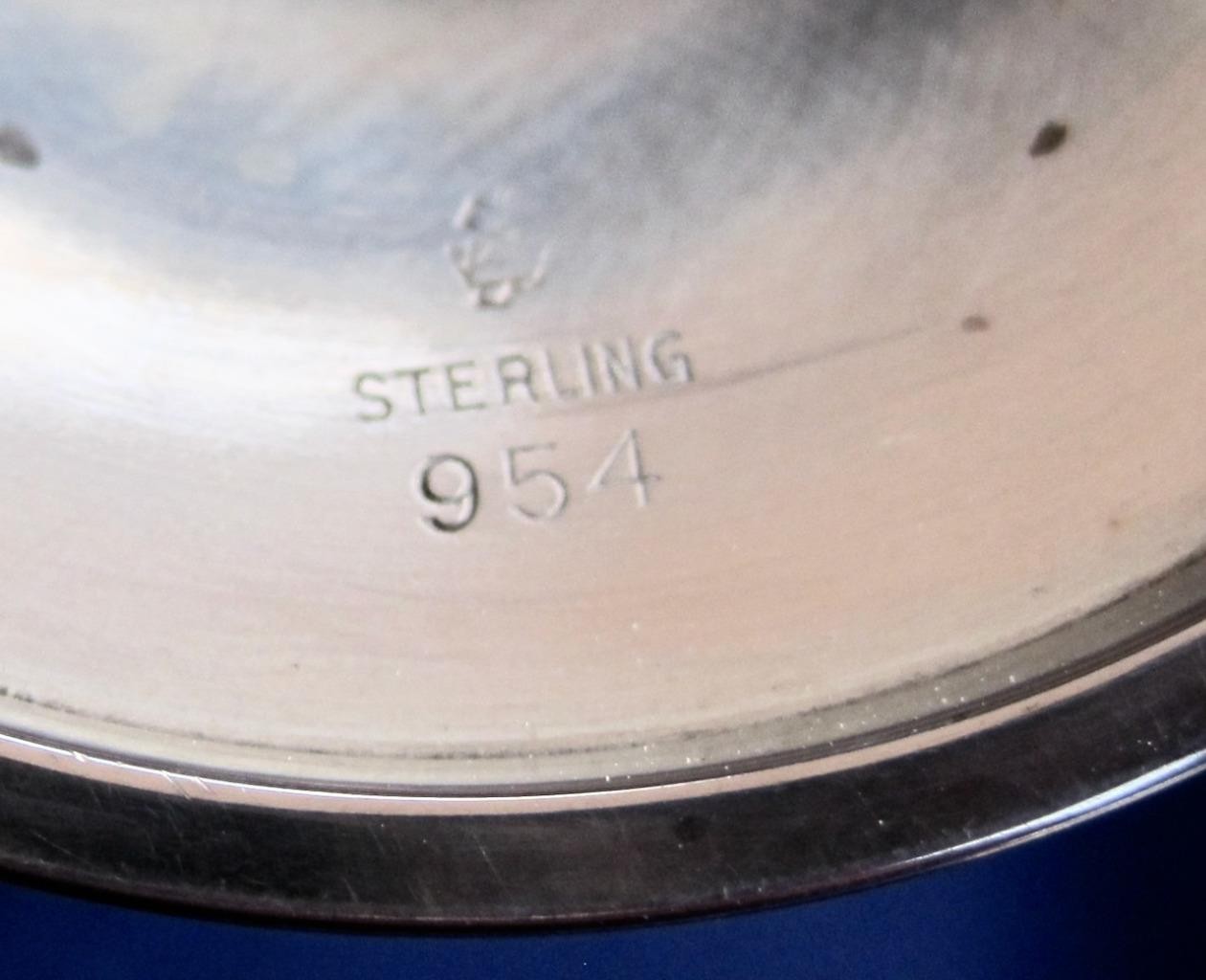 2 Sterling Silver Goblets Manchester #954 6.5 in tall 10 oz capacity 244 grams