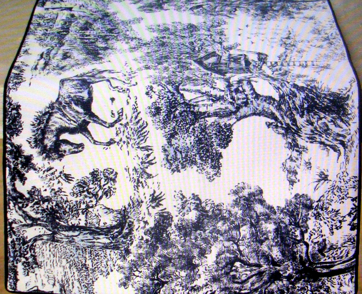 POTTERY BARN BRANDON MAXWELL GROVELAND TOILE REVERSIBLE TABLE RUNNER 18X108 NWTG