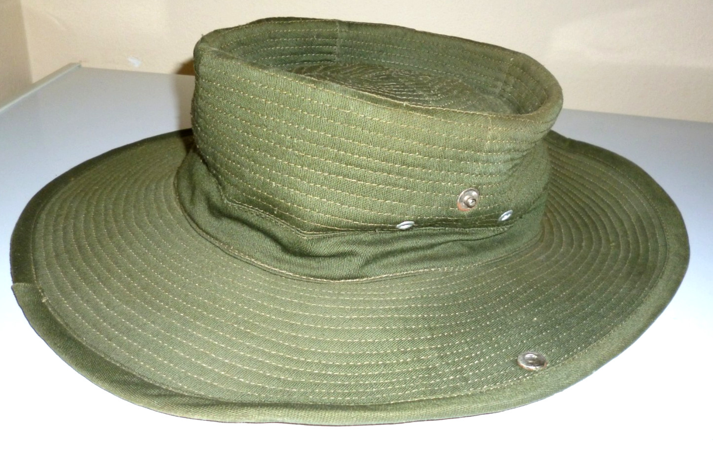 Vietnam 1960s Slouch Hat Commando Hat Size 7 1/4" by Tailor LUONG PHAN in Saigon