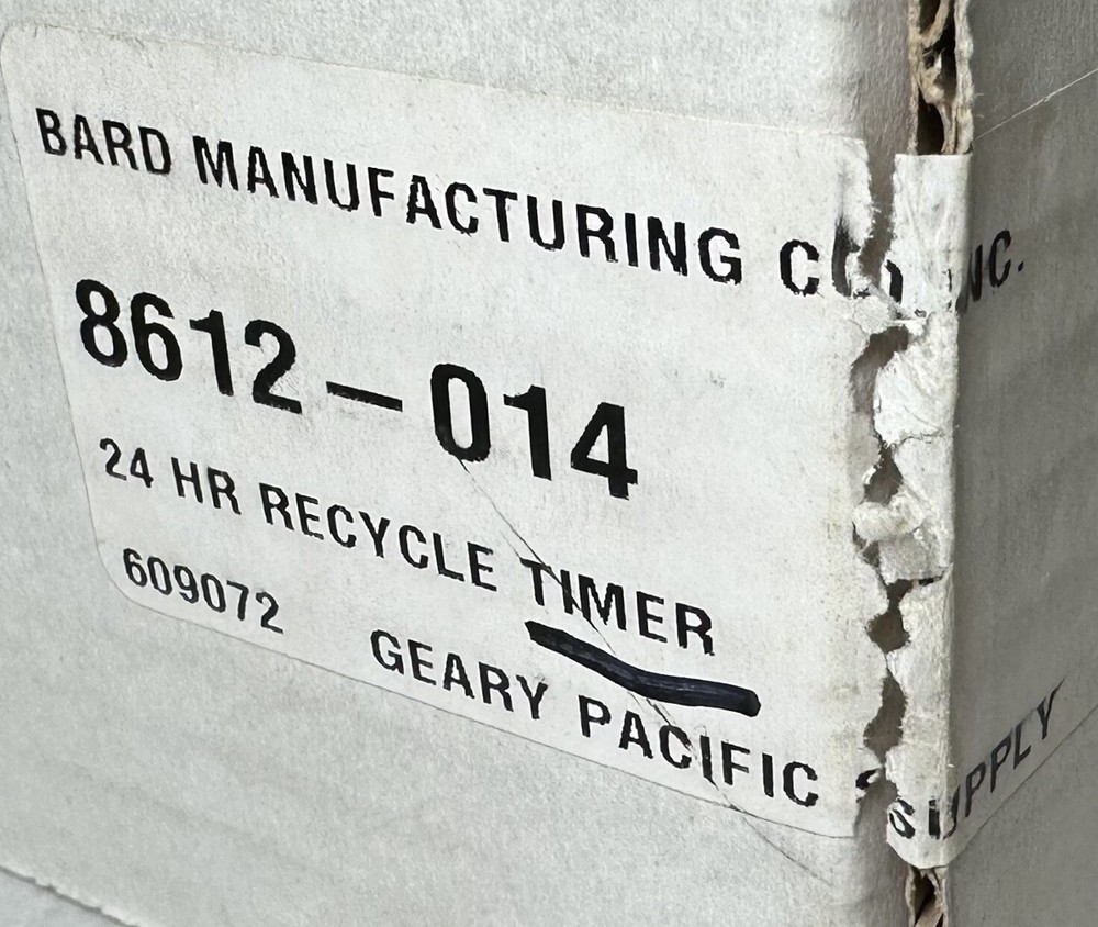 NEW Bard 8612-014 24 HR Recycle Timer