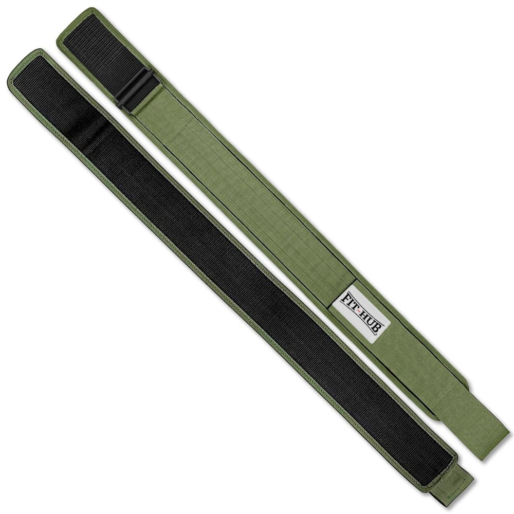 Self-Locking Nylon Weight Lifting Belt with Straps- Powerlifting - Deadlifting