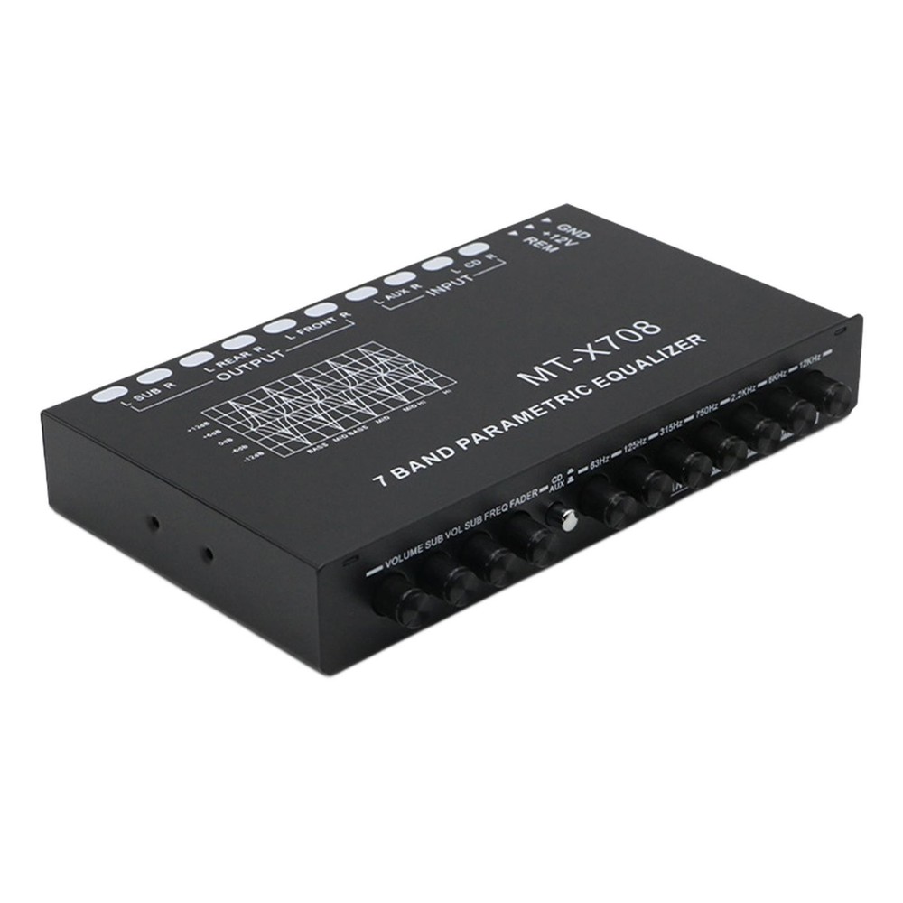 7 Band Car Audio Equalizer, 7 Band Parametric Equalizer Car Audio Graphic