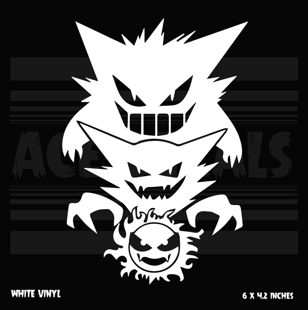 Pokemon - Gengar Evolution - Vinyl Decal