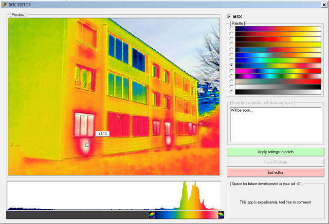 Thermal camera imaging software for FLIR cameras, may work for other models EU