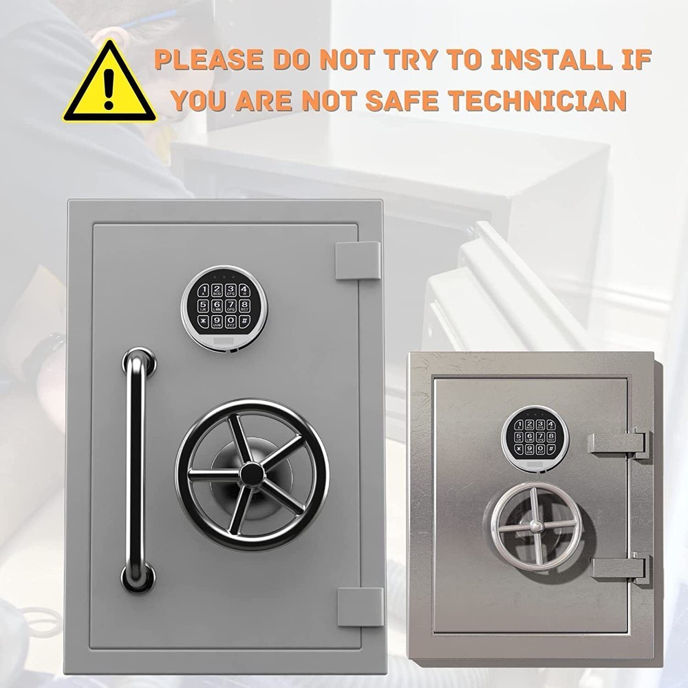 Stack-On Elite Lock Gun Safe Lock Replacement LED Keypad Chrome With Swing Bolt