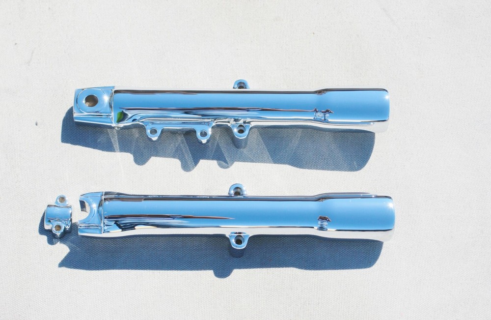 Harley Davidson Heritage FLSTC 2011-2017 Chrome Lower Slider Fork Legs Exchange