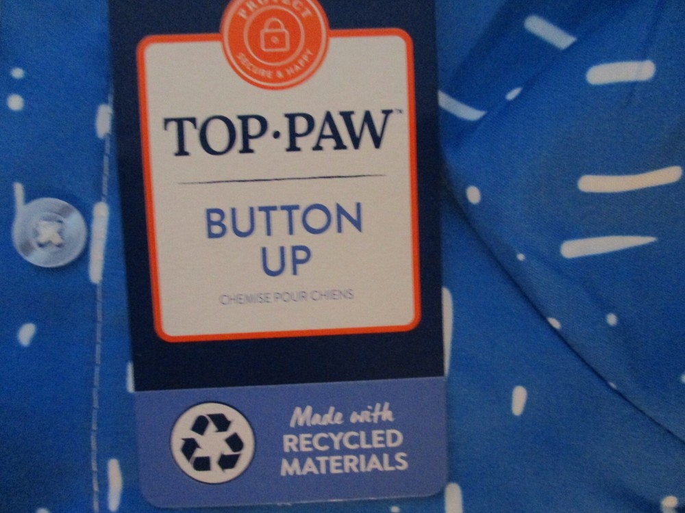 Top Paw Button Up - New with Tags Blue