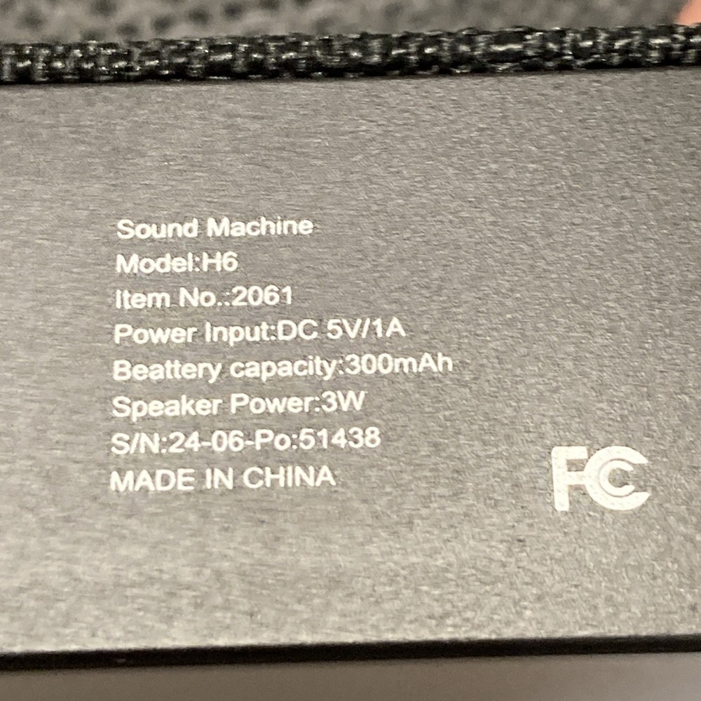 AVIATOR H6 SOUND MACHINE OPEN BOX TESTED
