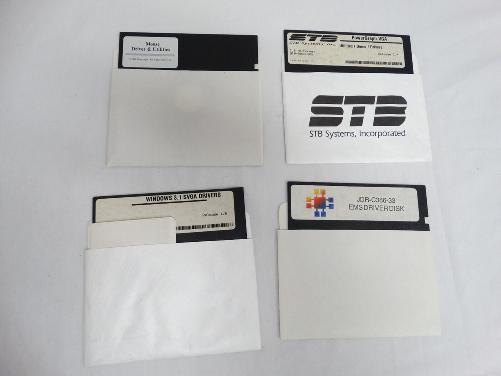 Vintage JDR Microdevices 386-33 PC Manuals & Software Binder Windows Drivers