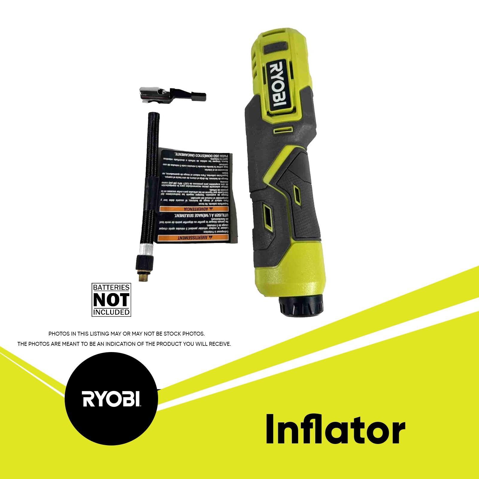 Ryobi fvif51k HIGH PRESSURE INFLATOR No Battery